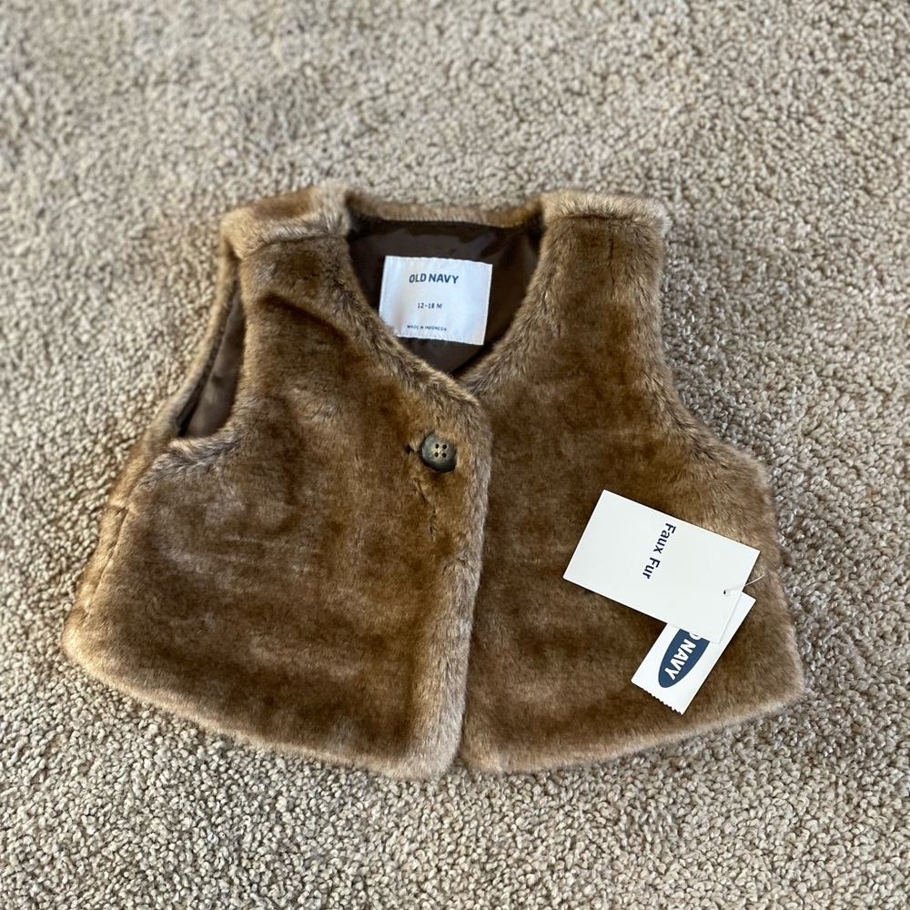 Faux fur vest